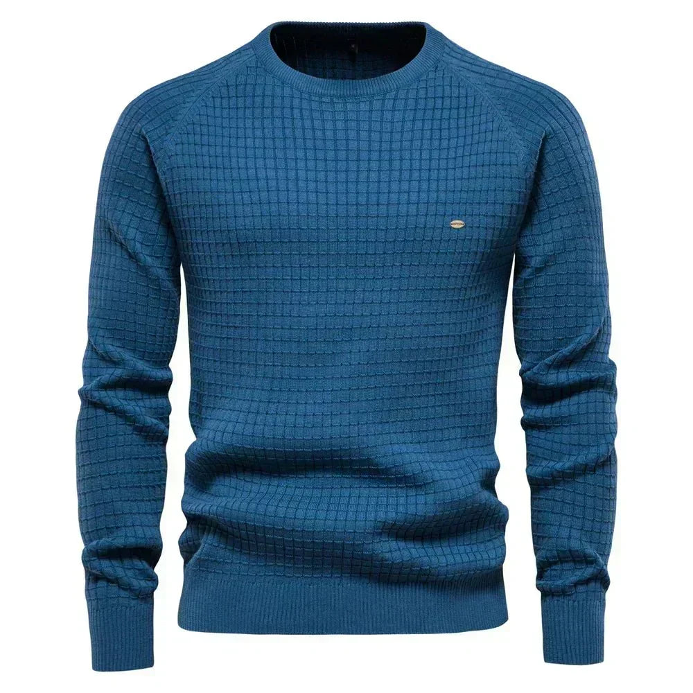 Hayden - Elegant Check Pattern Sweater