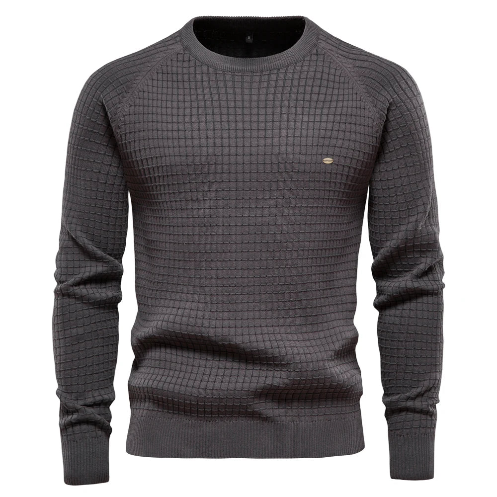 Hayden - Elegant Check Pattern Sweater