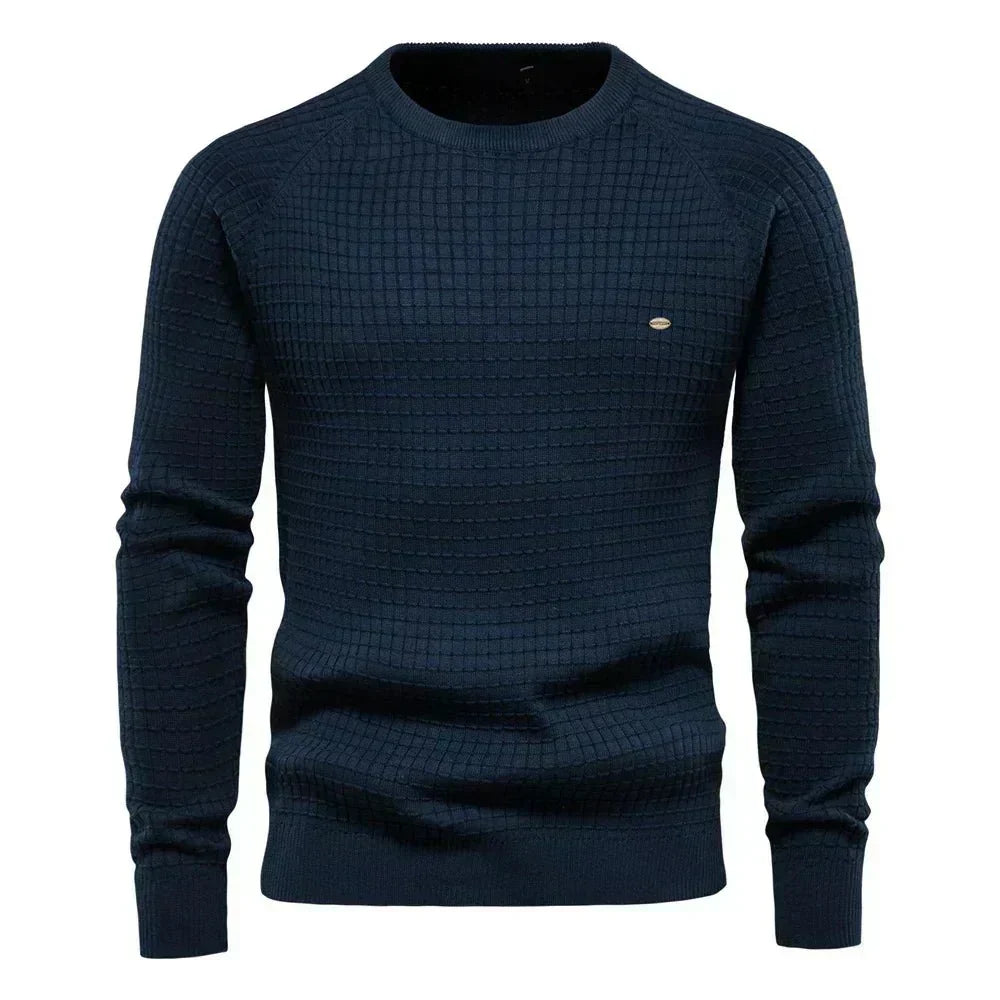 Hayden - Elegant Check Pattern Sweater
