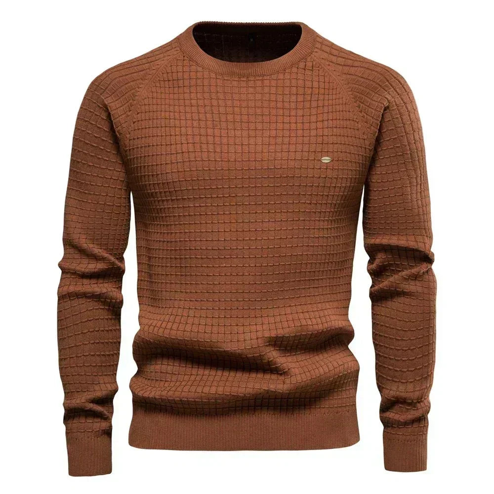 Hayden - Elegant Check Pattern Sweater