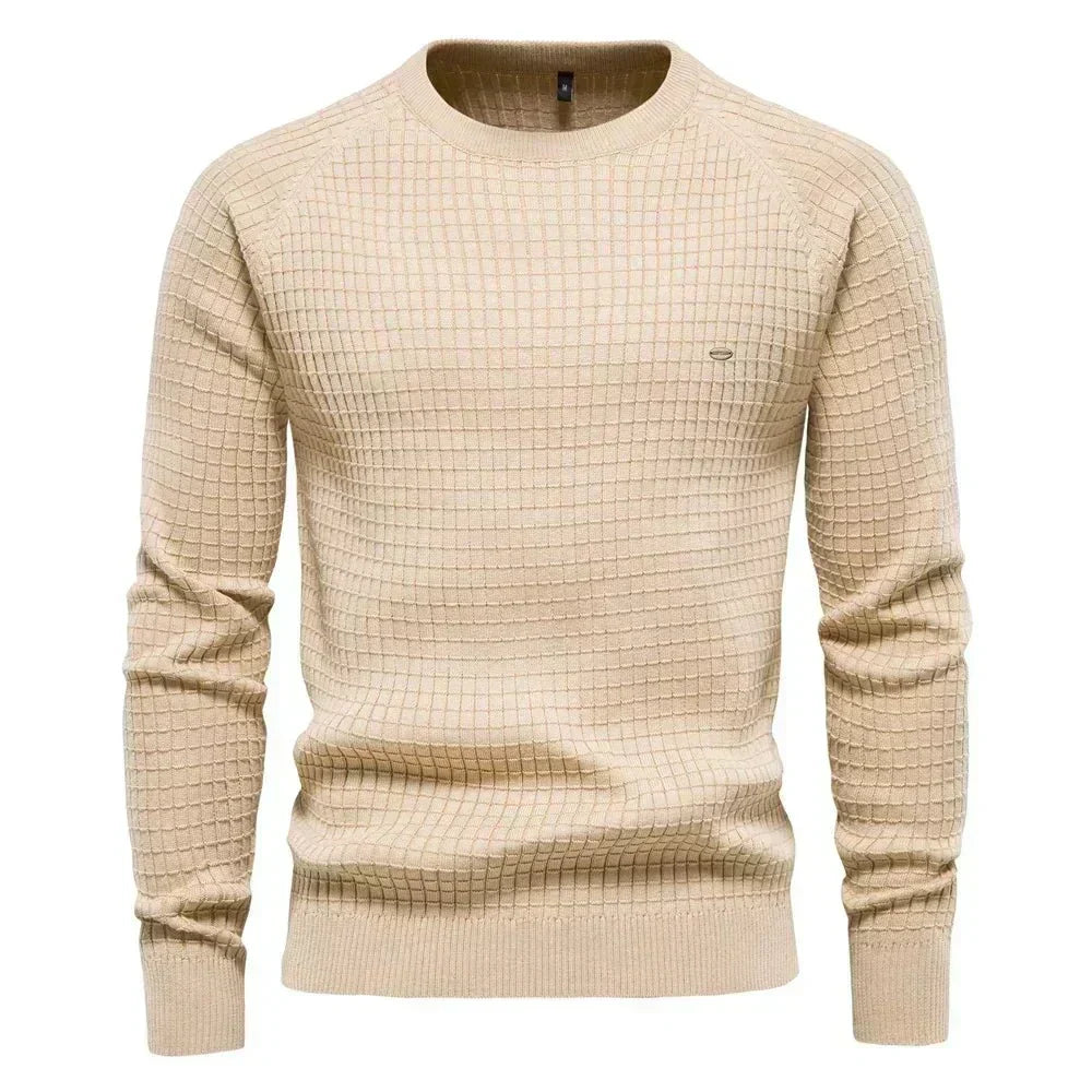 Hayden - Elegant Check Pattern Sweater