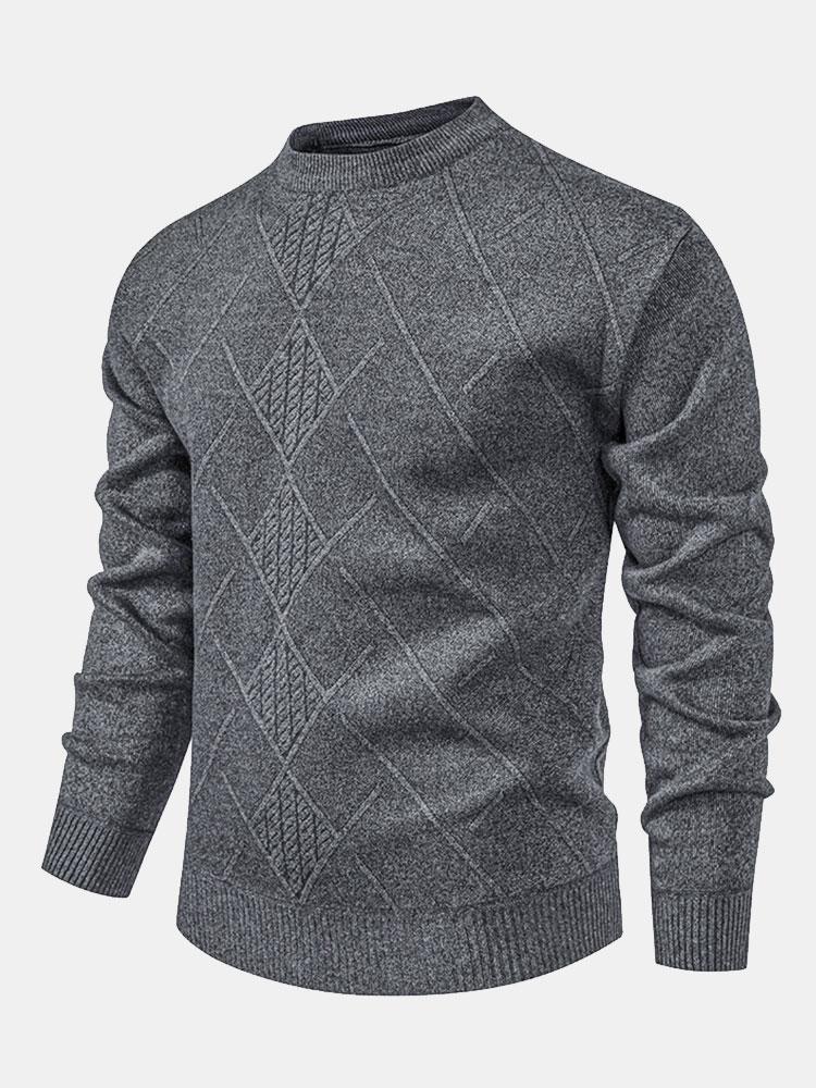 Kai - Geometric Check Sweater