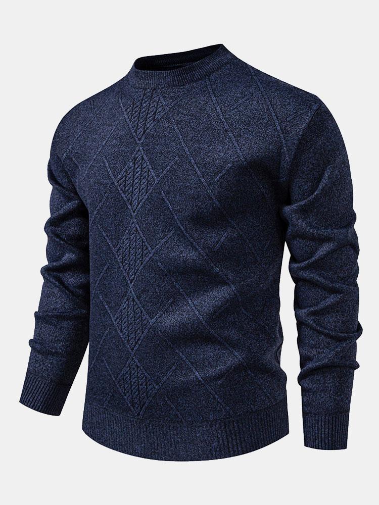 Kai - Geometric Check Sweater