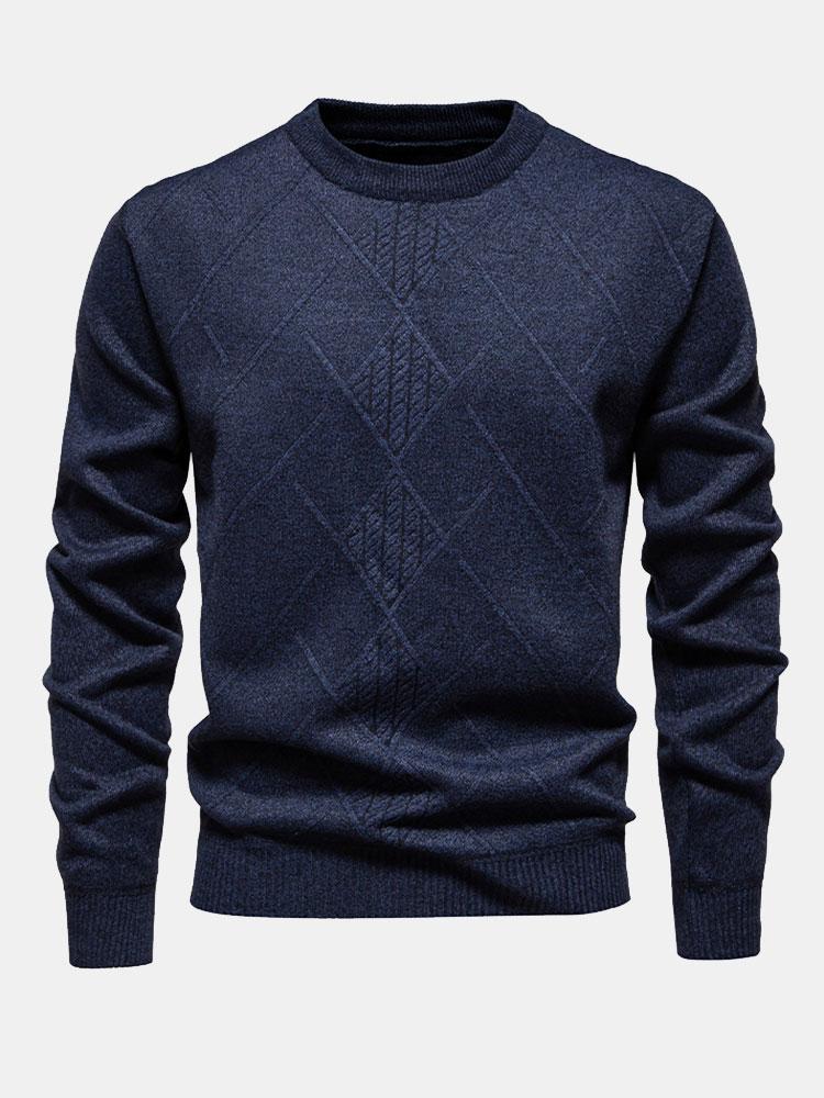 Kai - Geometric Check Sweater