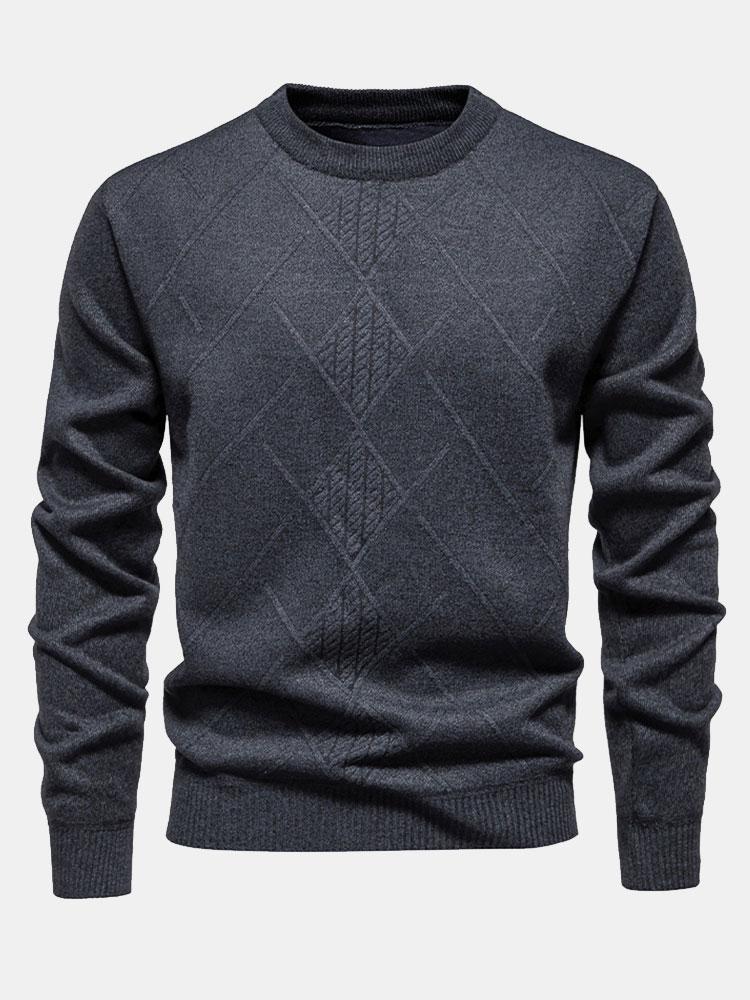 Kai - Geometric Check Sweater