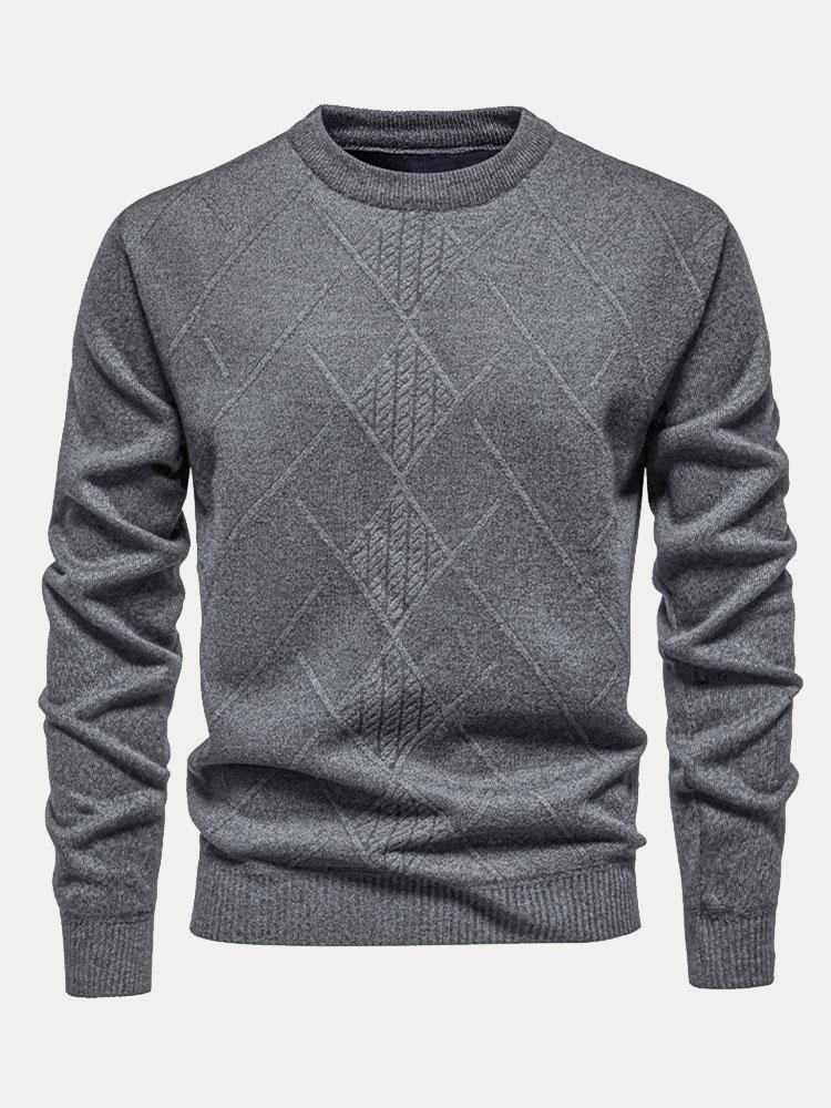 Kai - Geometric Check Sweater