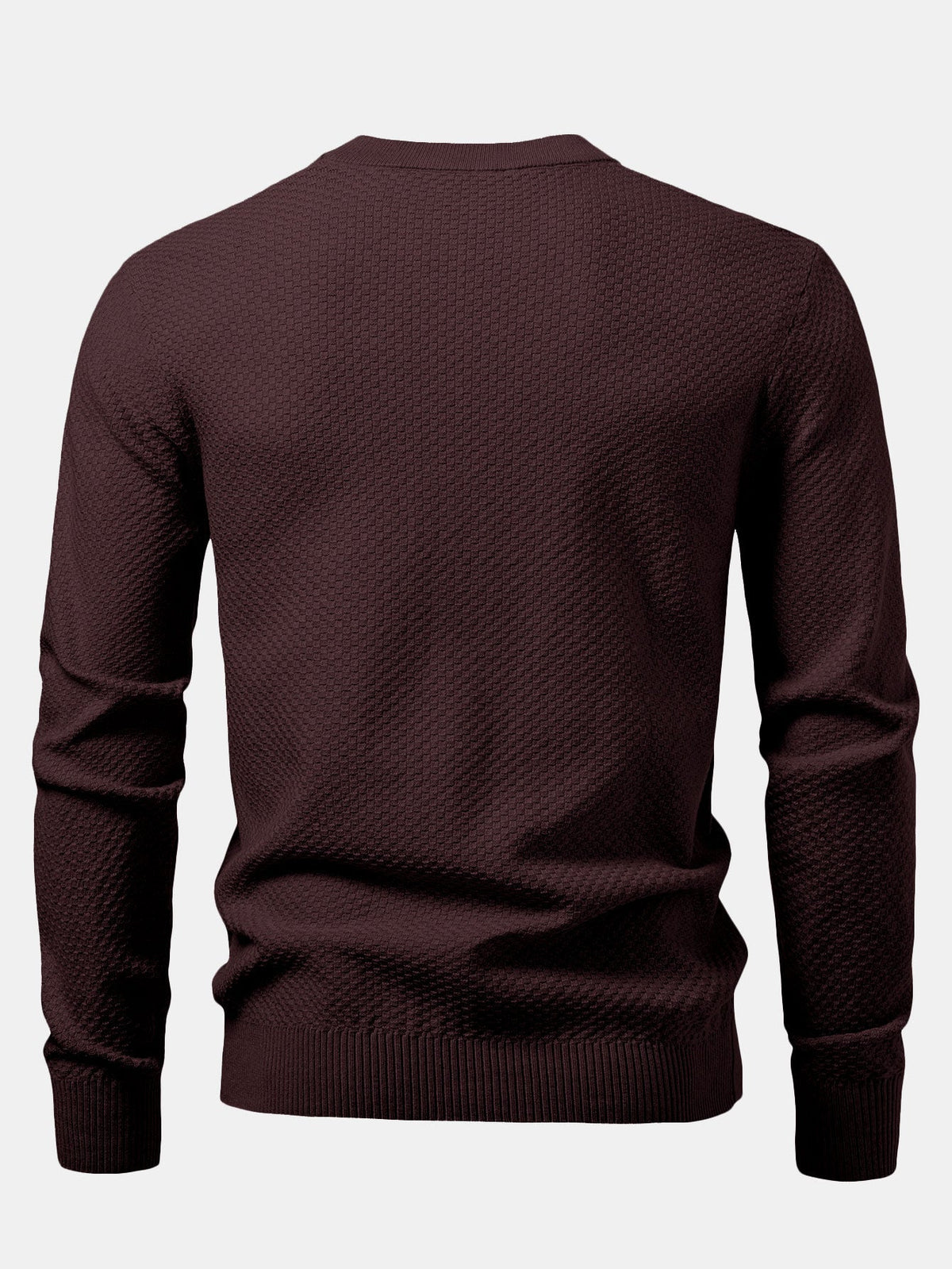 Lincoln - Checkerboard Texture Crew Neck Sweater