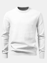 Lincoln - Checkerboard Texture Crew Neck Sweater