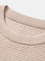 Lincoln - Checkerboard Texture Crew Neck Sweater