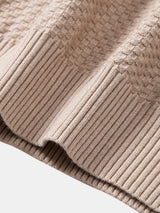 Lincoln - Checkerboard Texture Crew Neck Sweater