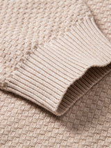 Lincoln - Checkerboard Texture Crew Neck Sweater