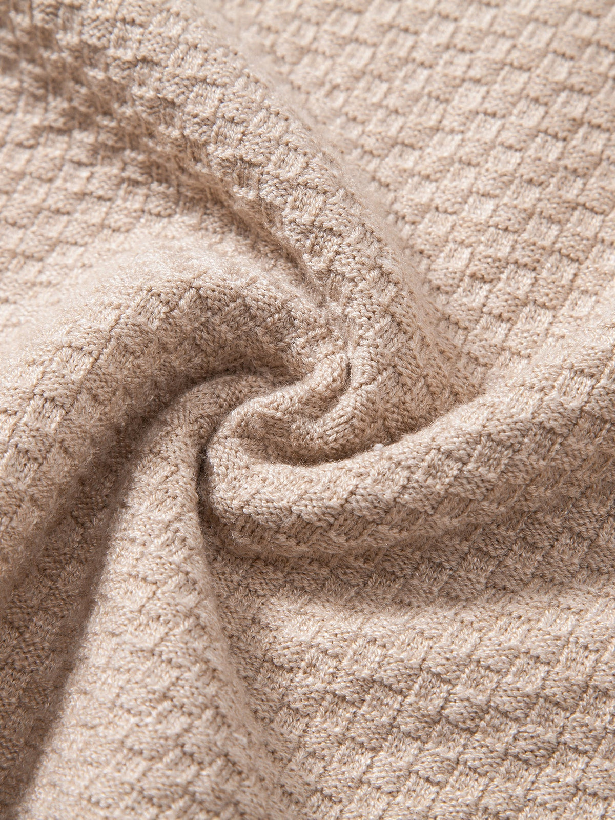 Lincoln - Checkerboard Texture Crew Neck Sweater