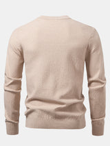 Lincoln - Checkerboard Texture Crew Neck Sweater