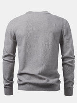 Lincoln - Checkerboard Texture Crew Neck Sweater