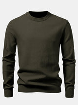 Lincoln - Checkerboard Texture Crew Neck Sweater