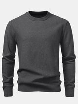 Lincoln - Checkerboard Texture Crew Neck Sweater