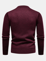 Miles - Geometric Jacquard Crew Neck Sweater