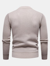 Miles - Geometric Jacquard Crew Neck Sweater
