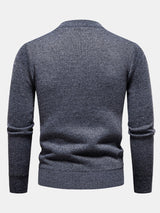 Miles - Geometric Jacquard Crew Neck Sweater