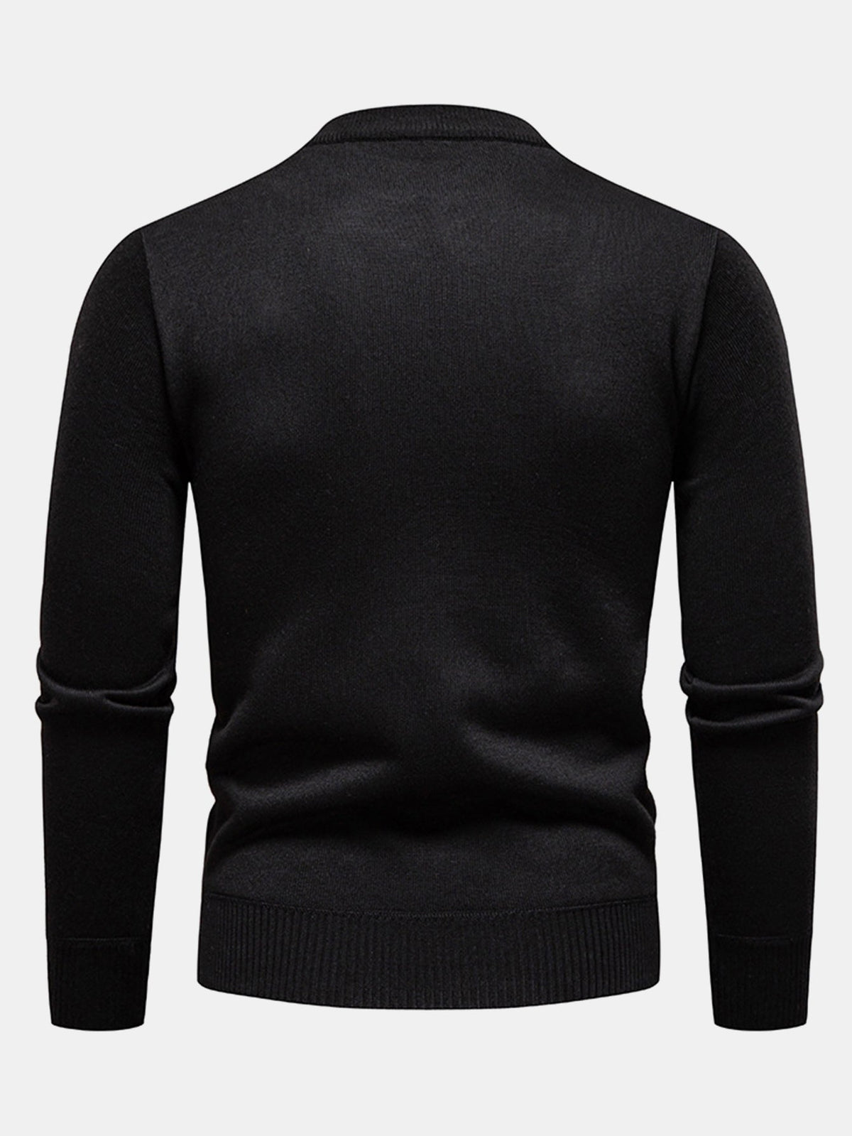 Miles - Geometric Jacquard Crew Neck Sweater