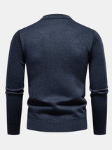 Miles - Geometric Jacquard Crew Neck Sweater