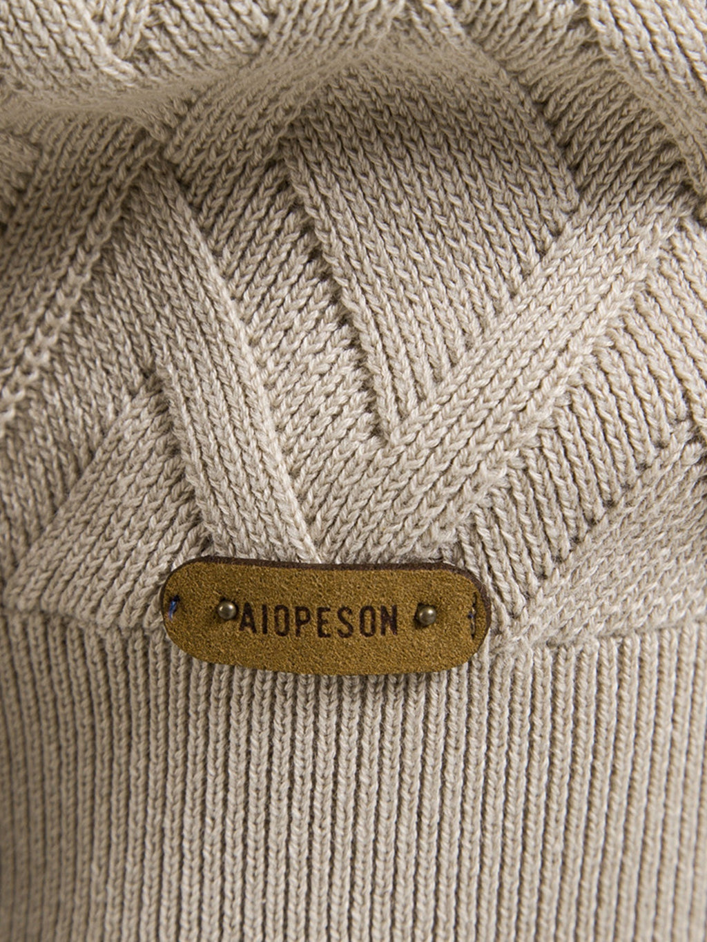 Reese - Geometric Motif Jacquard Crew Neck Sweater
