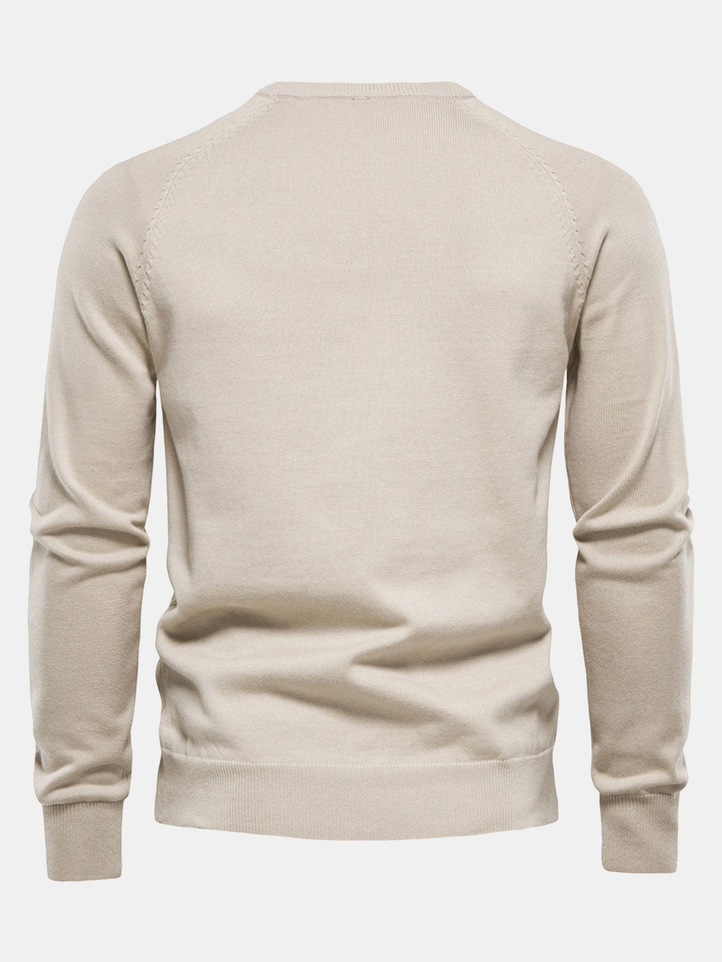 Reese - Geometric Motif Jacquard Crew Neck Sweater