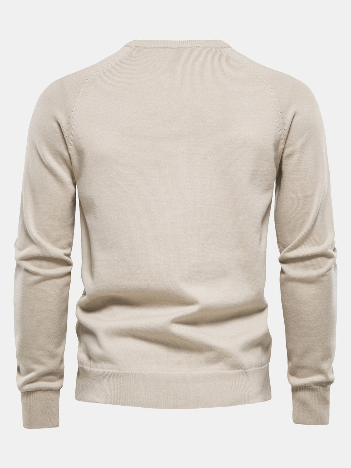 Reese - Geometric Motif Jacquard Crew Neck Sweater