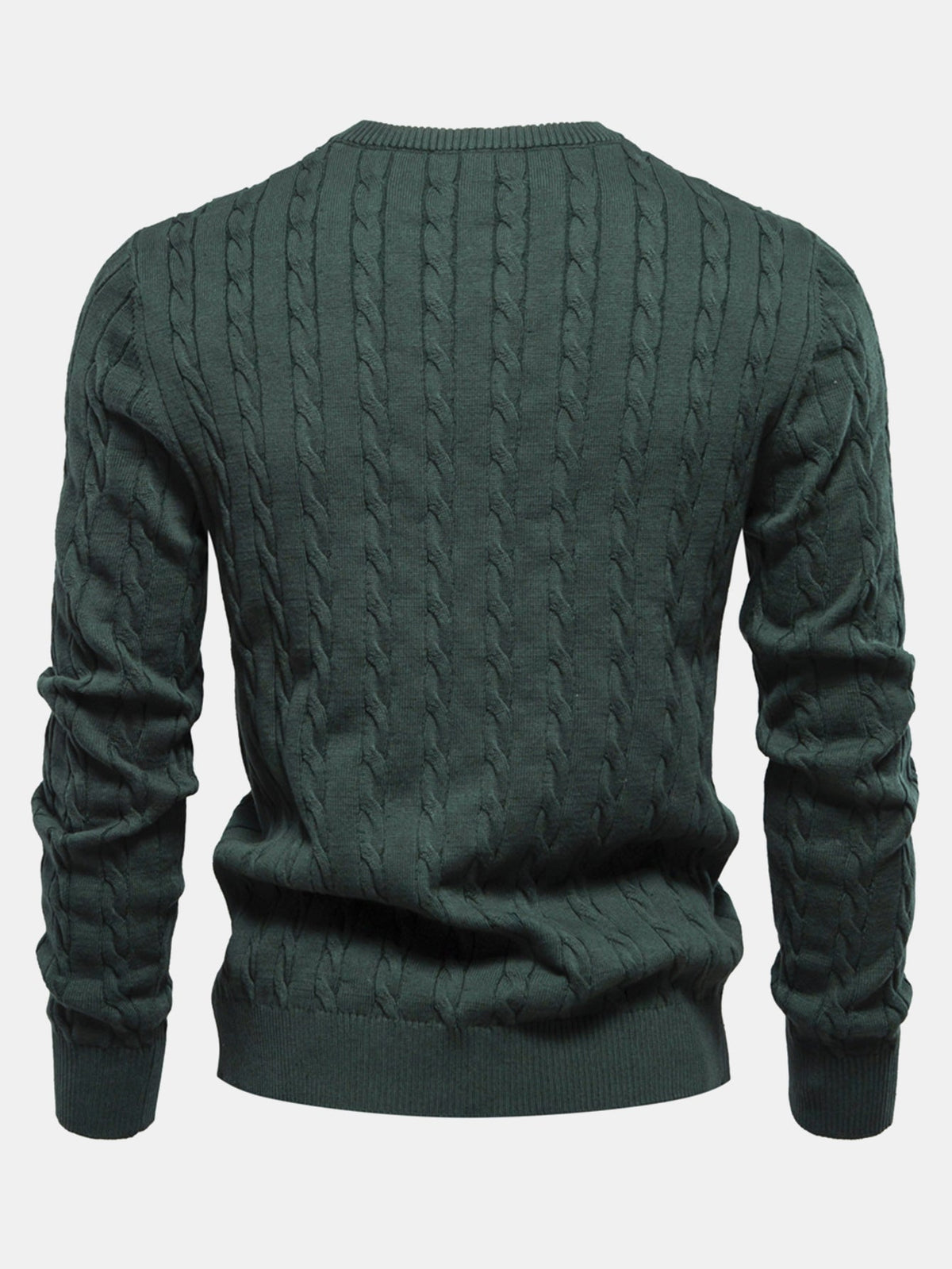 Rhys - Cable Knit Jacquard Sweater with Giraffe Embroidery