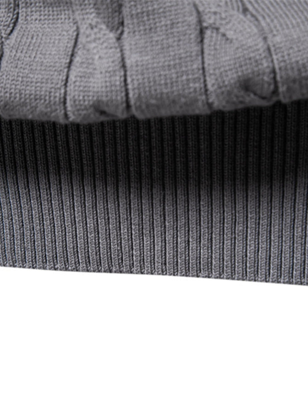 Rhys - Cable Knit Jacquard Sweater with Giraffe Embroidery