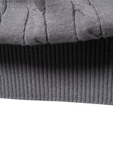 Rhys - Cable Knit Jacquard Sweater with Giraffe Embroidery