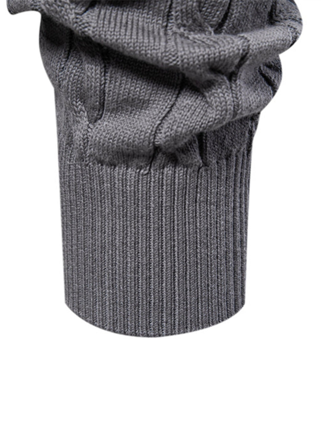 Rhys - Cable Knit Jacquard Sweater with Giraffe Embroidery