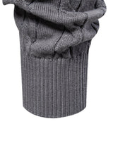 Rhys - Cable Knit Jacquard Sweater with Giraffe Embroidery