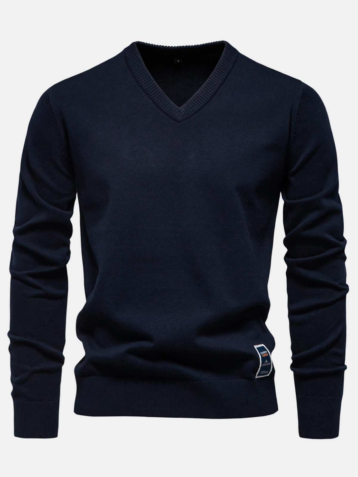 Sawyer - Long Sleeve V-Neck Knit Sweater