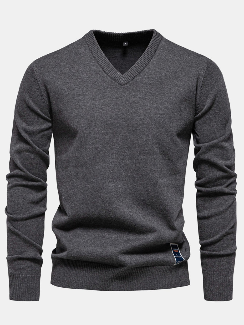 Sawyer - Long Sleeve V-Neck Knit Sweater