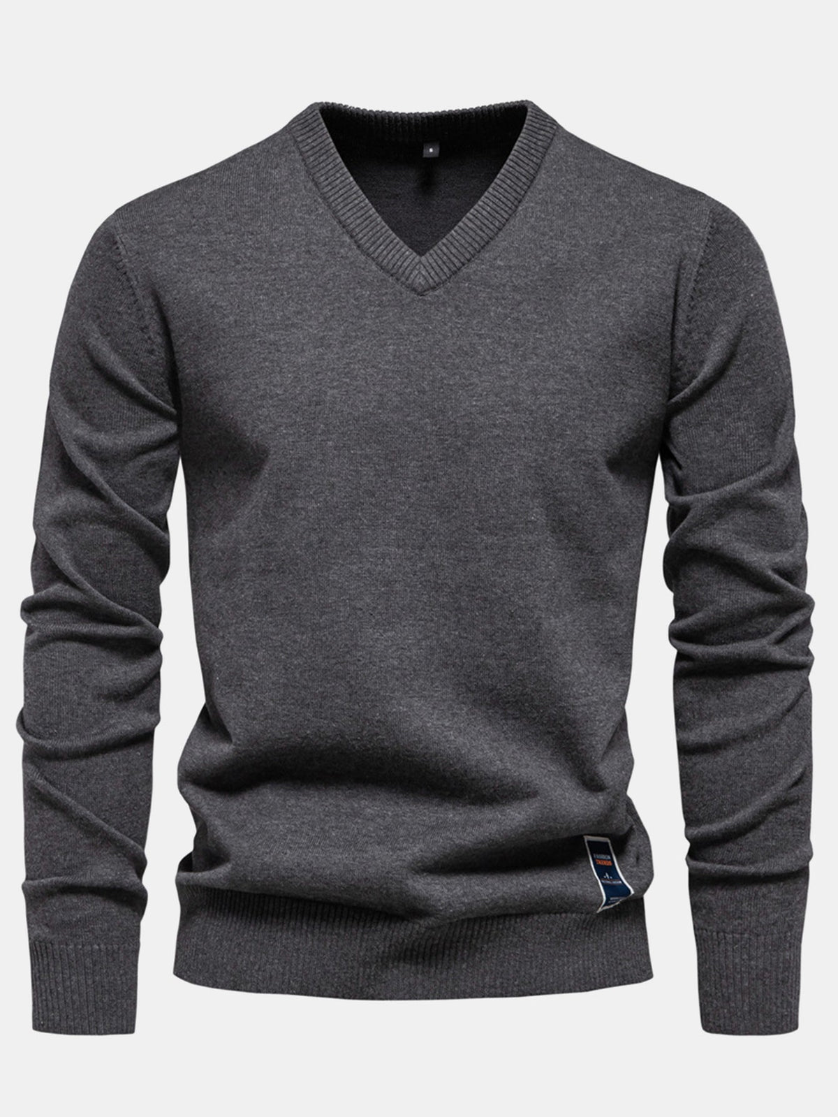 Sawyer - Long Sleeve V-Neck Knit Sweater