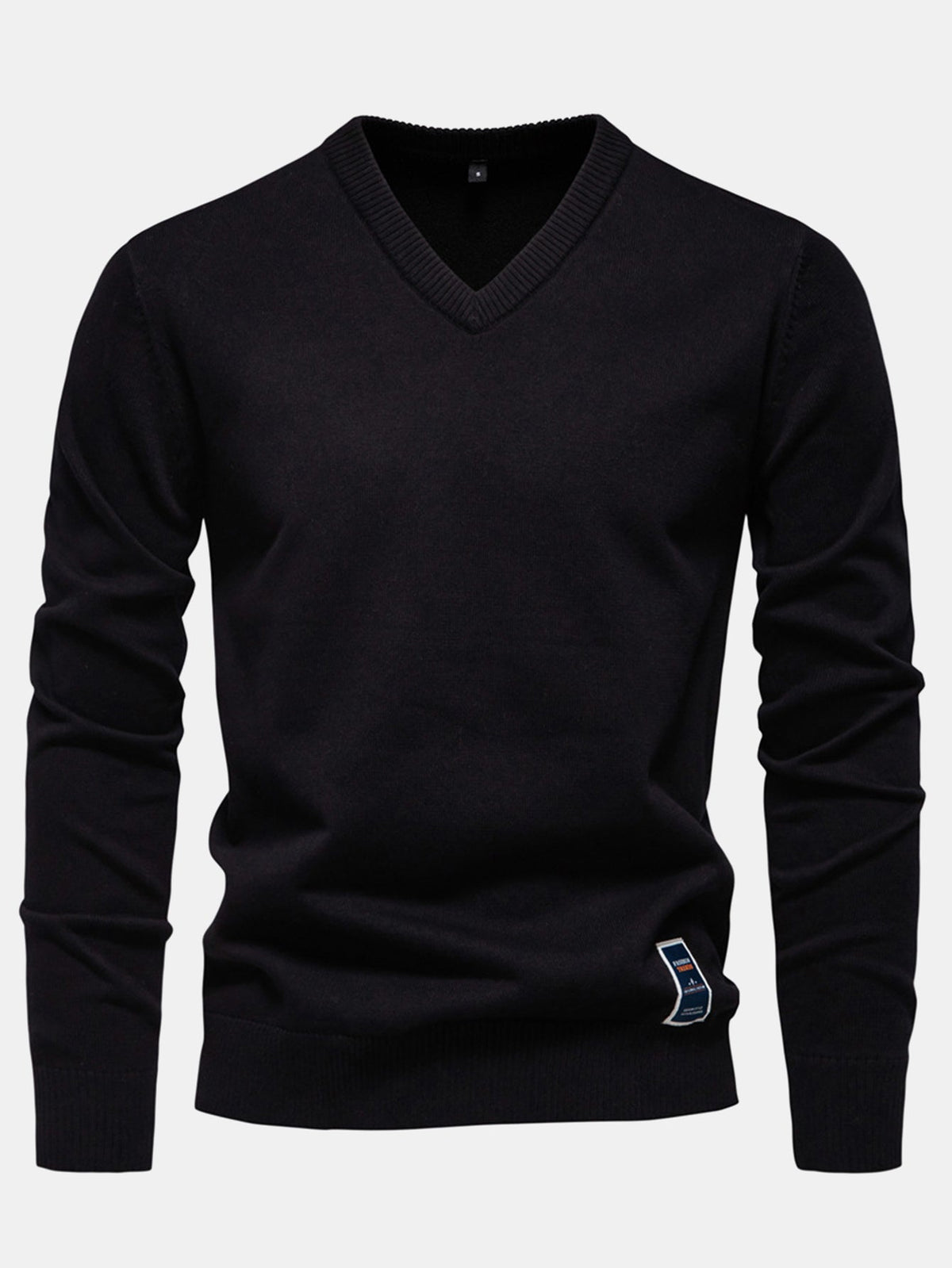 Sawyer - Long Sleeve V-Neck Knit Sweater