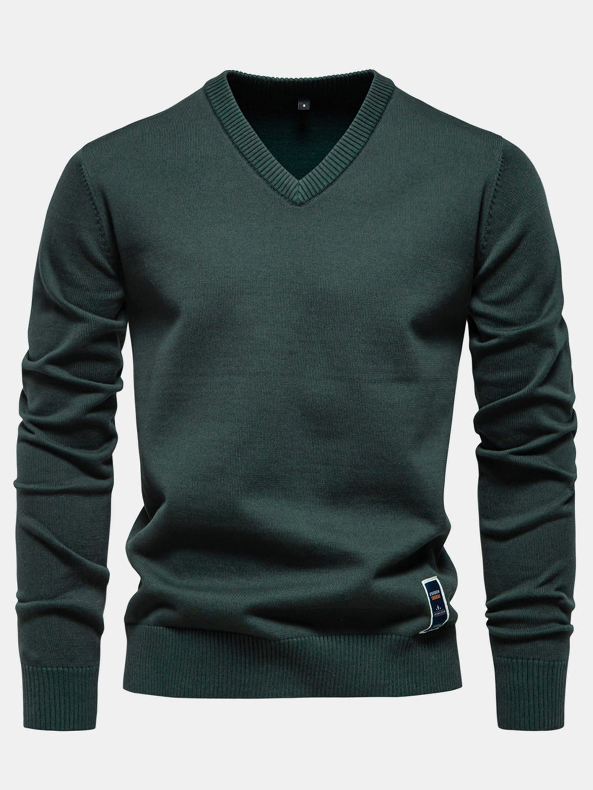 Sawyer - Long Sleeve V-Neck Knit Sweater