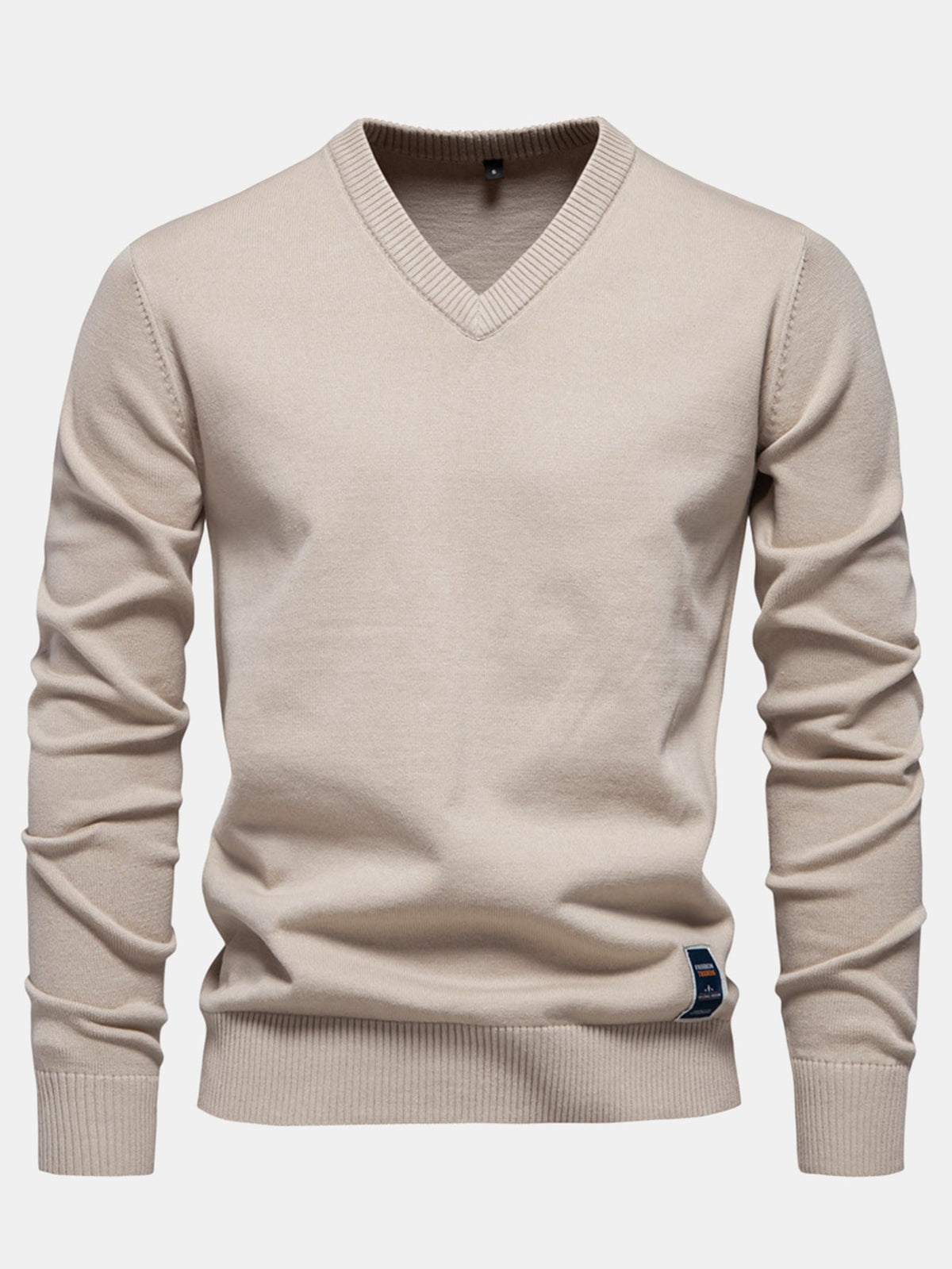 Sawyer - Long Sleeve V-Neck Knit Sweater