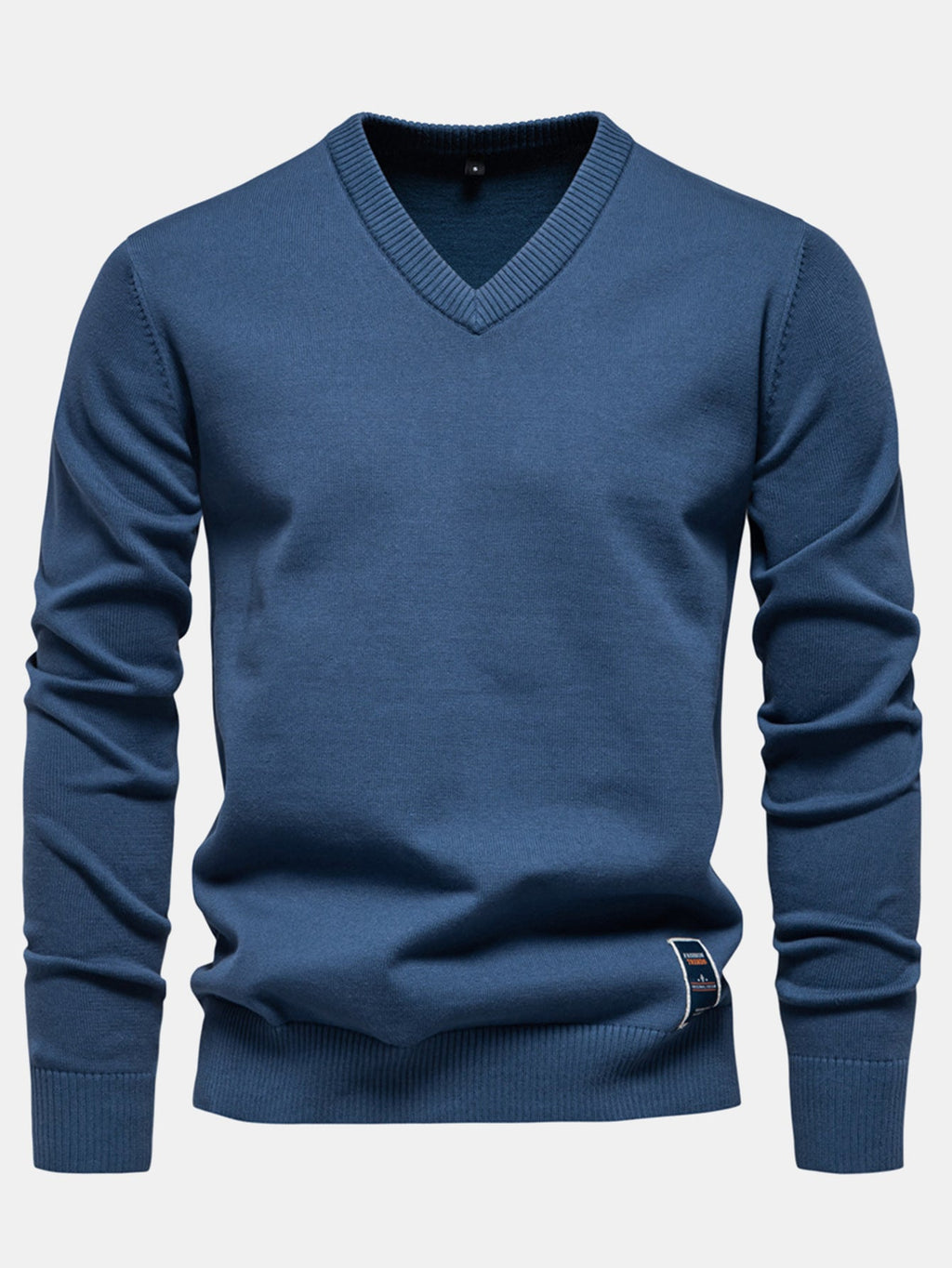 Sawyer - Long Sleeve V-Neck Knit Sweater