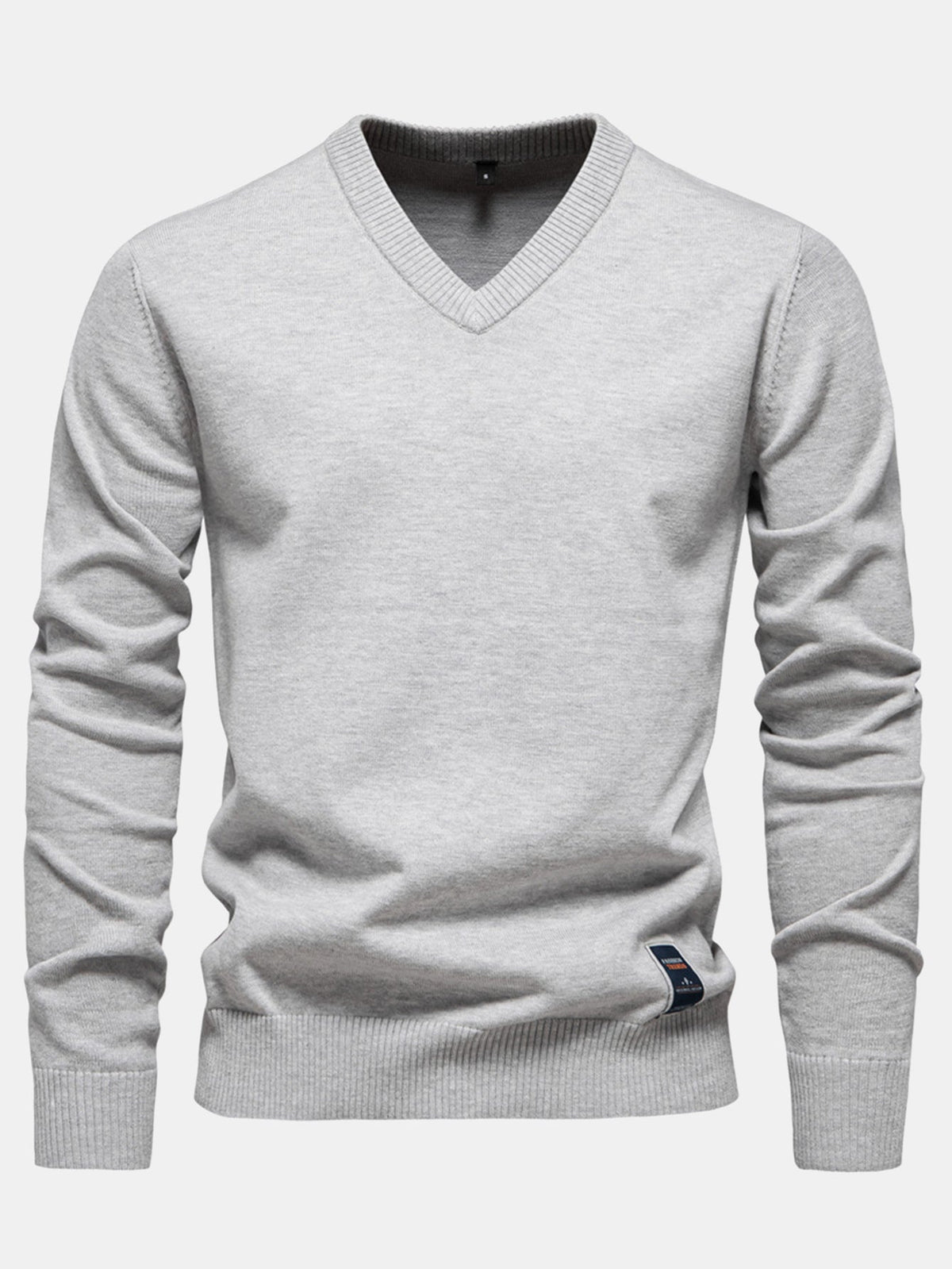 Sawyer - Long Sleeve V-Neck Knit Sweater