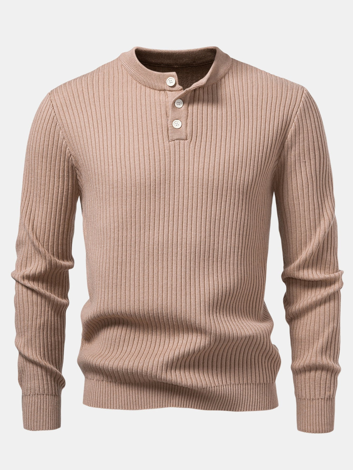 Silas - Ribbed Henley Sweater