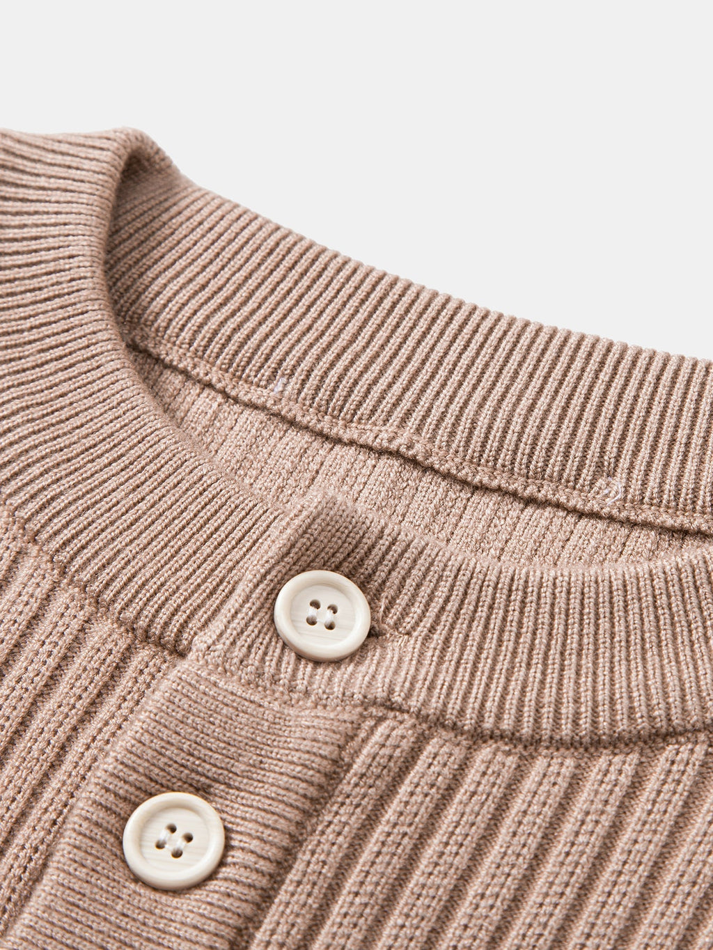 Silas - Ribbed Henley Sweater