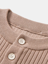 Silas - Ribbed Henley Sweater