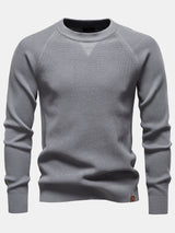 Theodore - Textured Raglan Sleeve Sweater