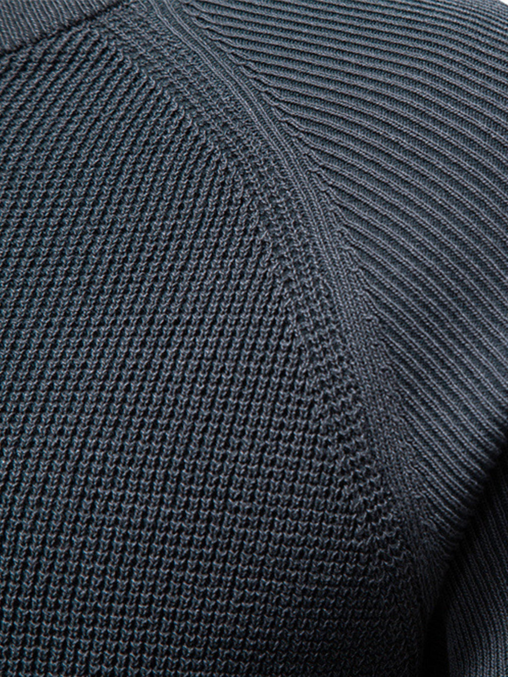 Theodore - Textured Raglan Sleeve Sweater