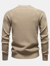 Theodore - Textured Raglan Sleeve Sweater