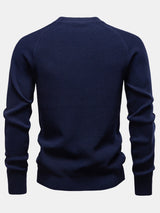 Theodore - Textured Raglan Sleeve Sweater
