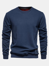 Callum - Fine Knit Crew Neck Sweater