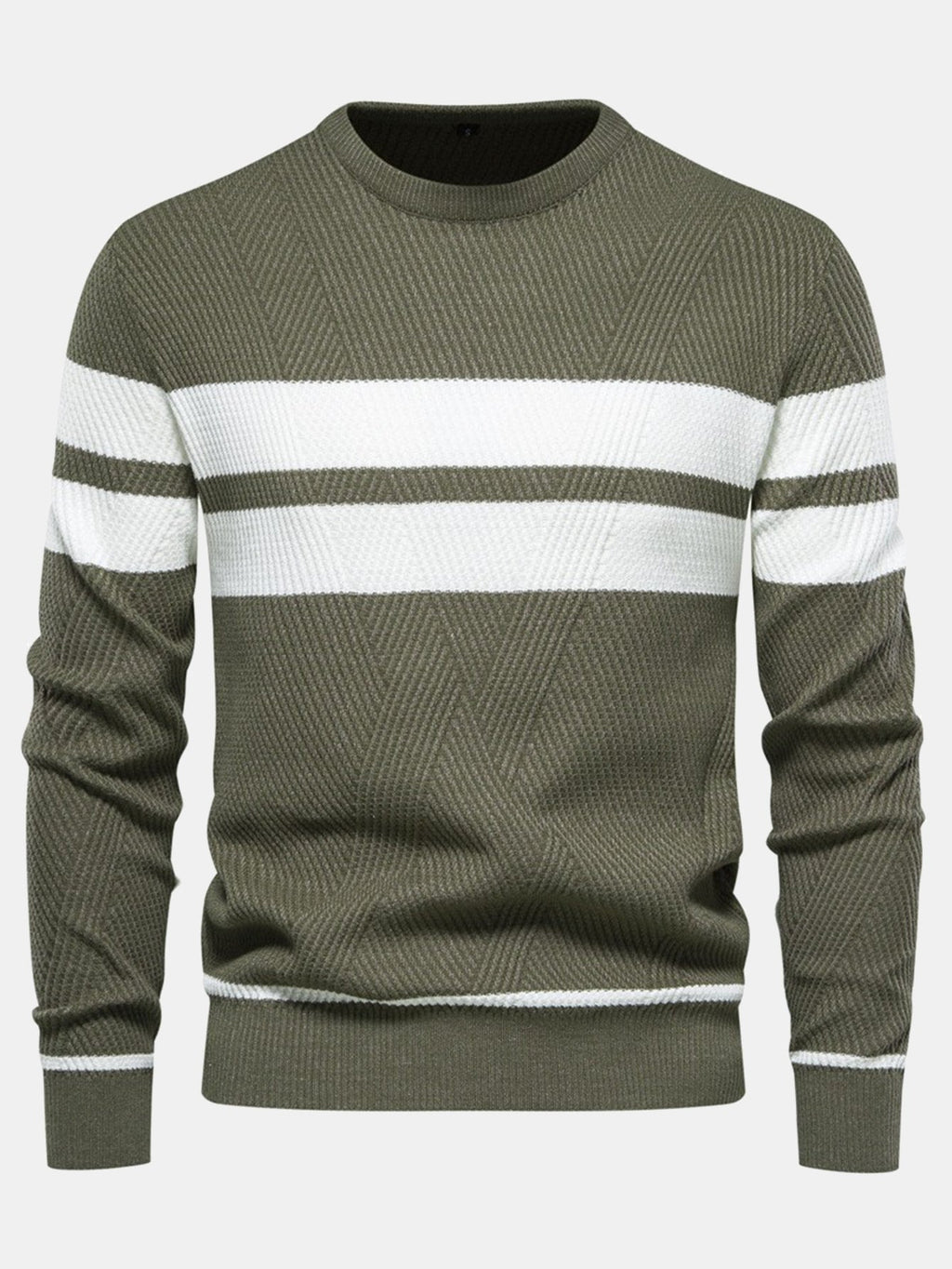 Declan - Striped Crew Neck Sweater